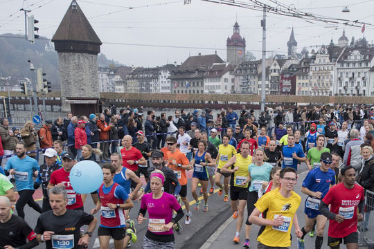 Teilnemhmer Luzern-Marathon